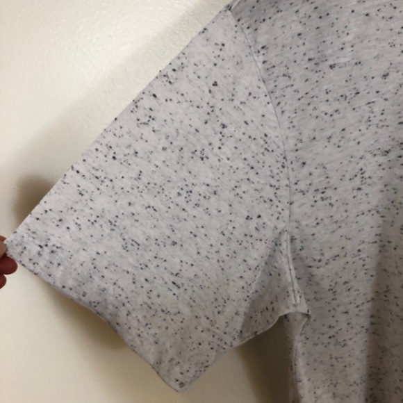 ZELLA Rito Marled Gray Crop Workout Top Medium - Picture 5 of 7